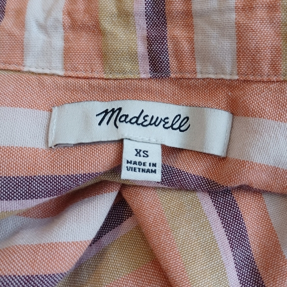 Madewell Courier 100% Cotton Sz XS Short-Sleeve Top - Picture 11 of 14